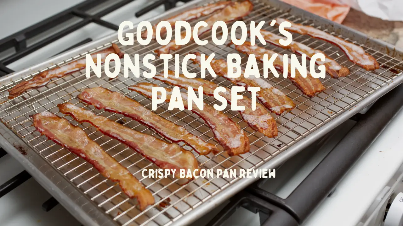 Cook Crispy Bacon with Ease: GoodCook’s Nonstick Carbon Steel Baking Pan Set