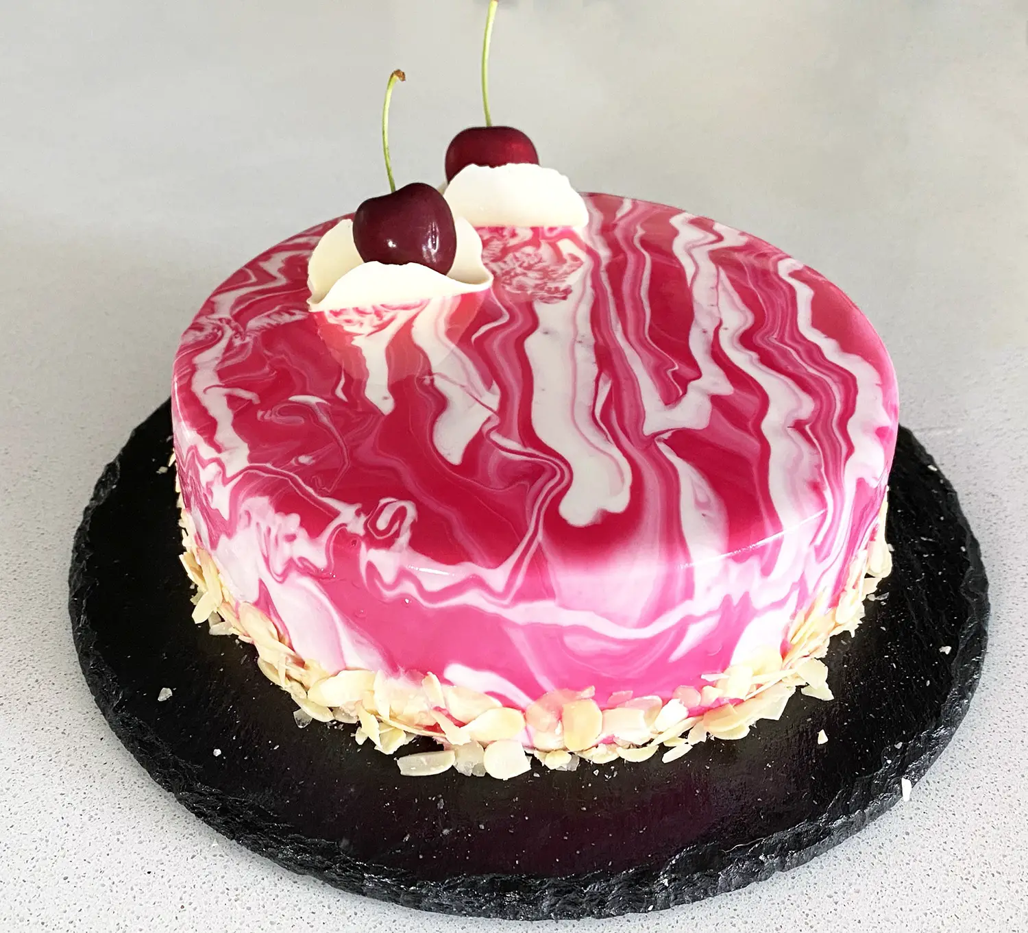 FRESH CHERRY AND CHOCOLATE MOUSSE CAKE RECIPE